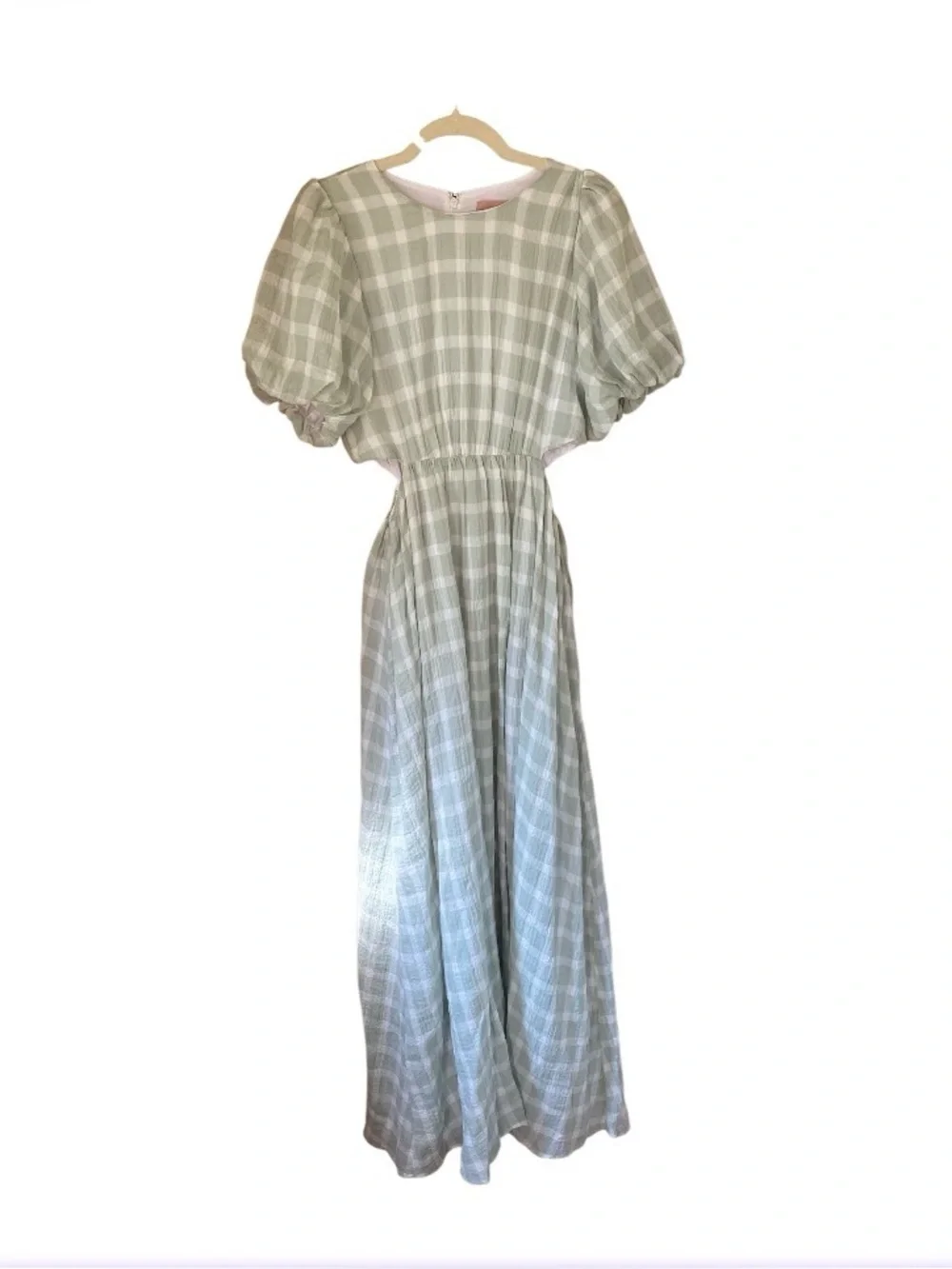 NWT SHOW ME YOUR MUMU WOMEN'S ELOISE PLAID MAXI DRESS size M